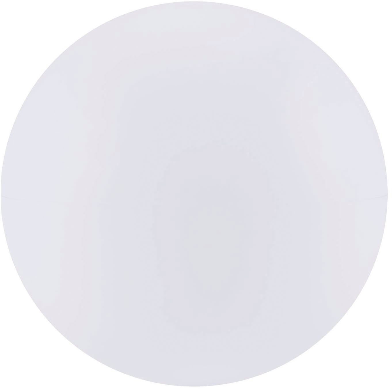 EGLO Stehlampe Monterolo Garten Kugel, Stehlampe, Außenleuchte, Kunststoff, E27, IP65, Ein-/Ausschalter, ohne Leuchtmittel, Stehleuchte - H39 x Ø39 cm - weiß - 1X40W exkl.