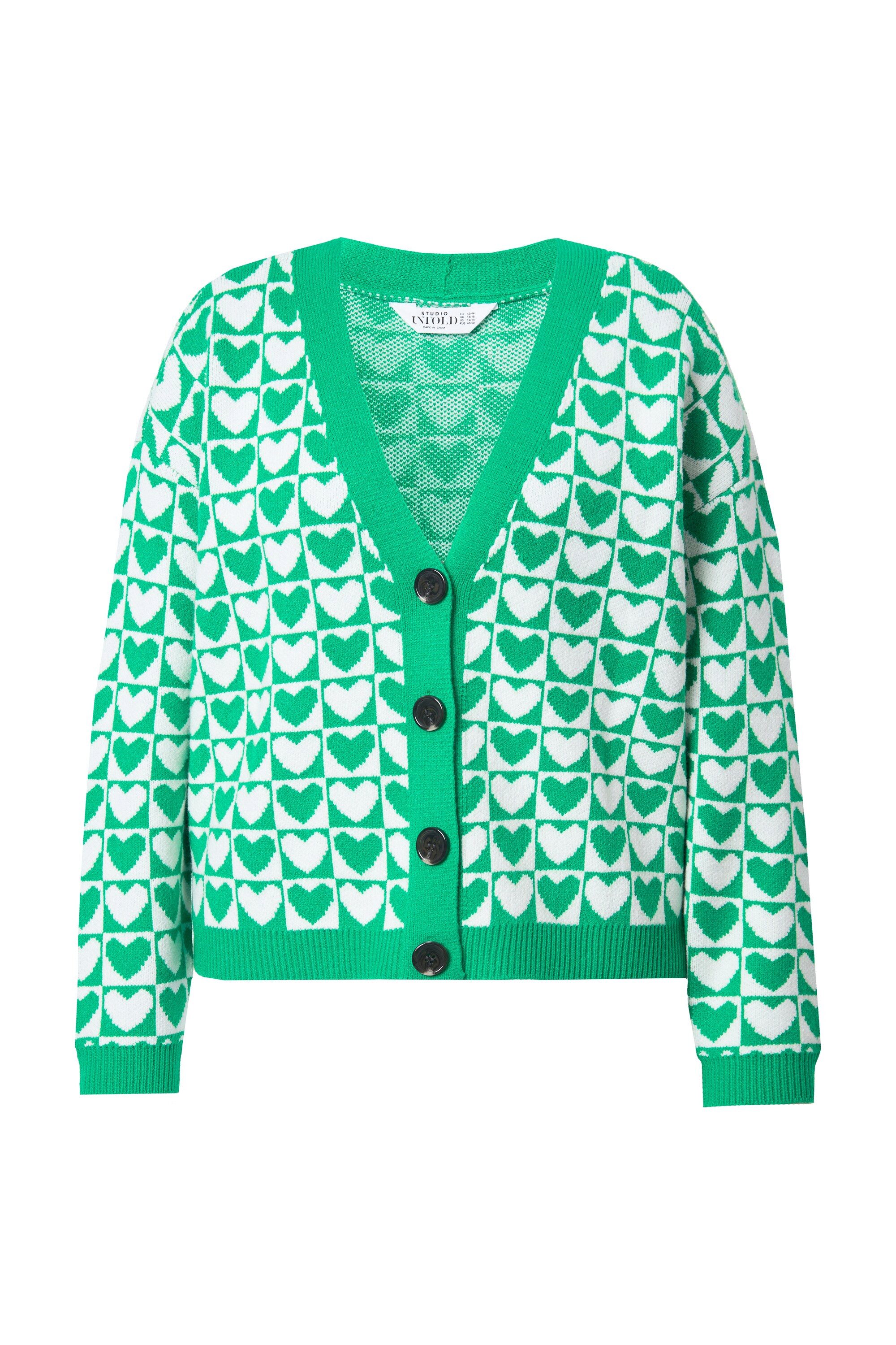 Studio Untold Strickjacke Strickjacke oversized Hearts günstig online kaufen