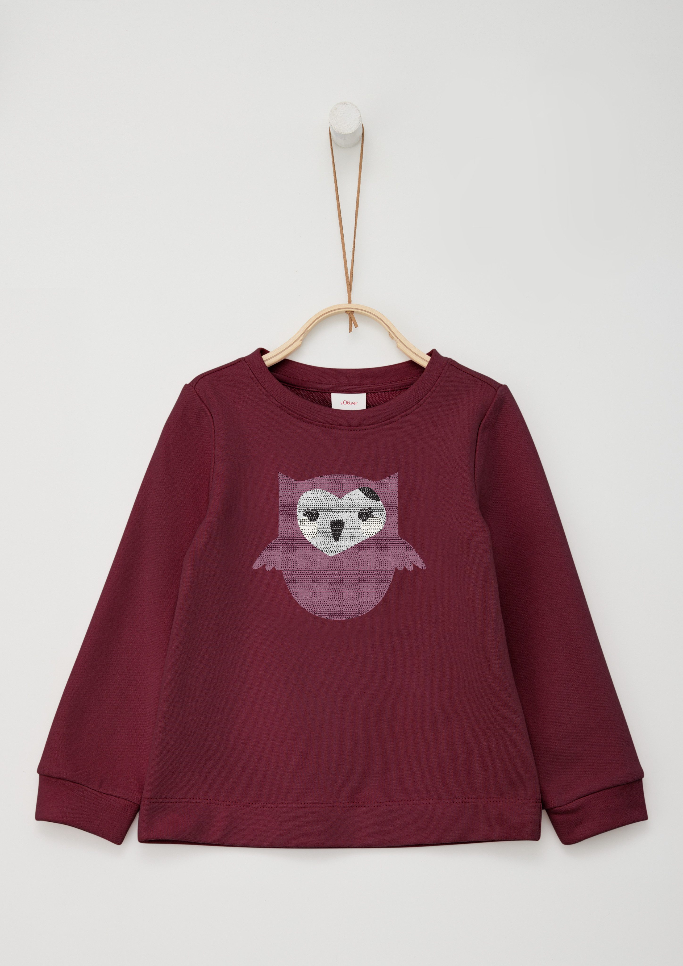 s.Oliver Junior Sweatshirt mit Eule Aus günstig online kaufen