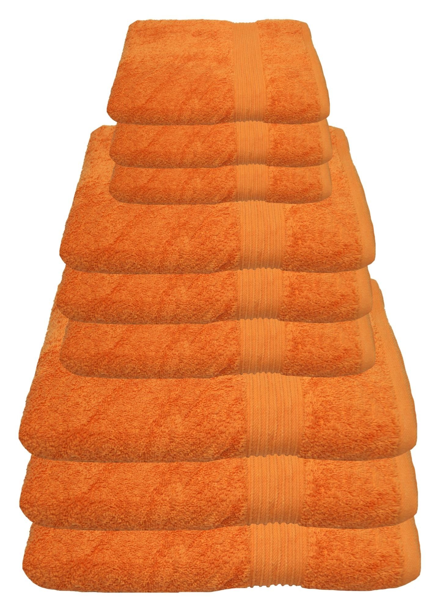 Julie Julsen Handtücher 9-Handtücher-Orange, Baumwolle (9-St) günstig online kaufen