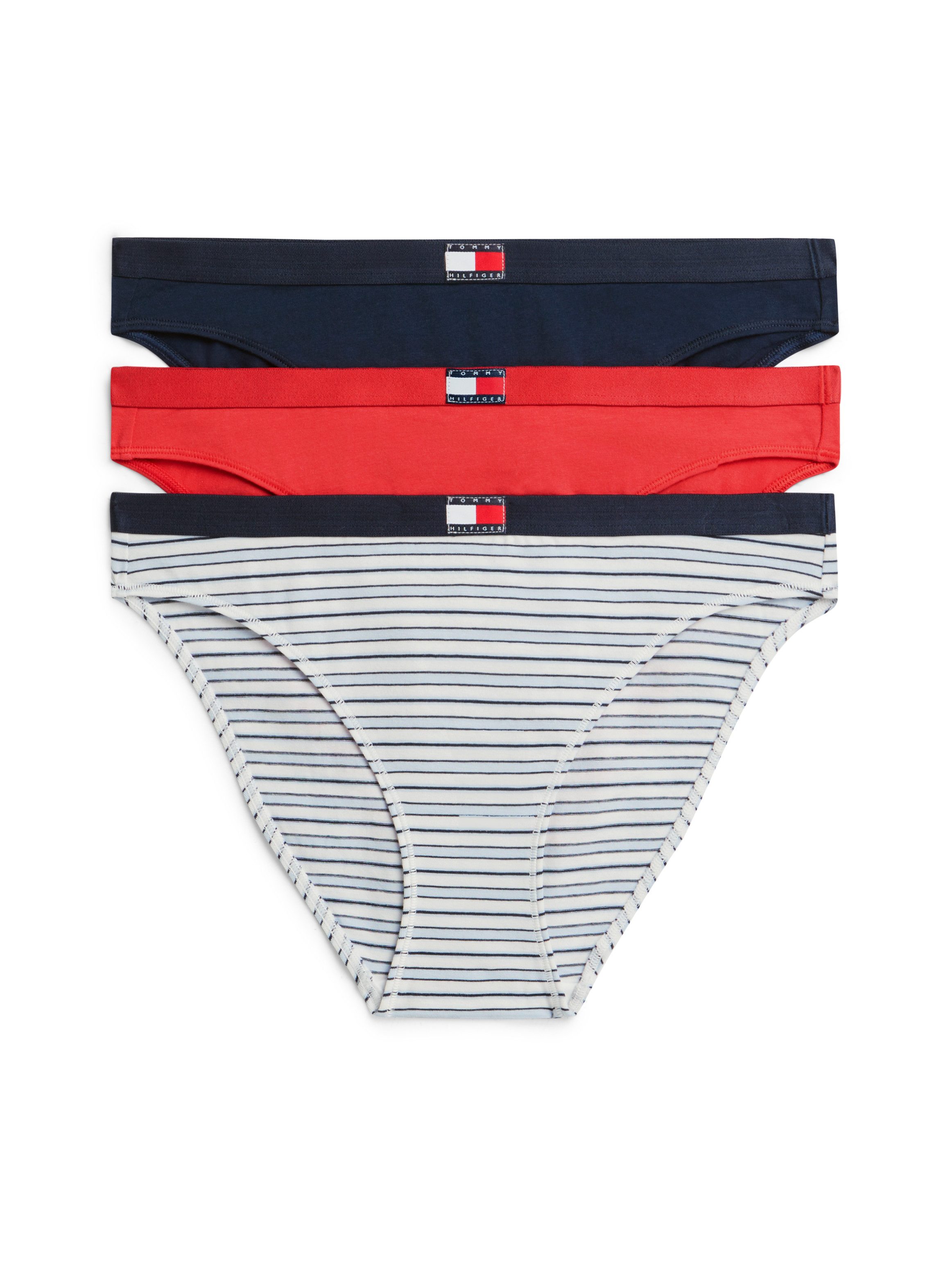 Tommy Hilfiger Underwear Slip 3 PACK BIKINI (EXT.SIZES) (Packung, 3-St) Logo am Bund, aus Baumwoll-Stretch