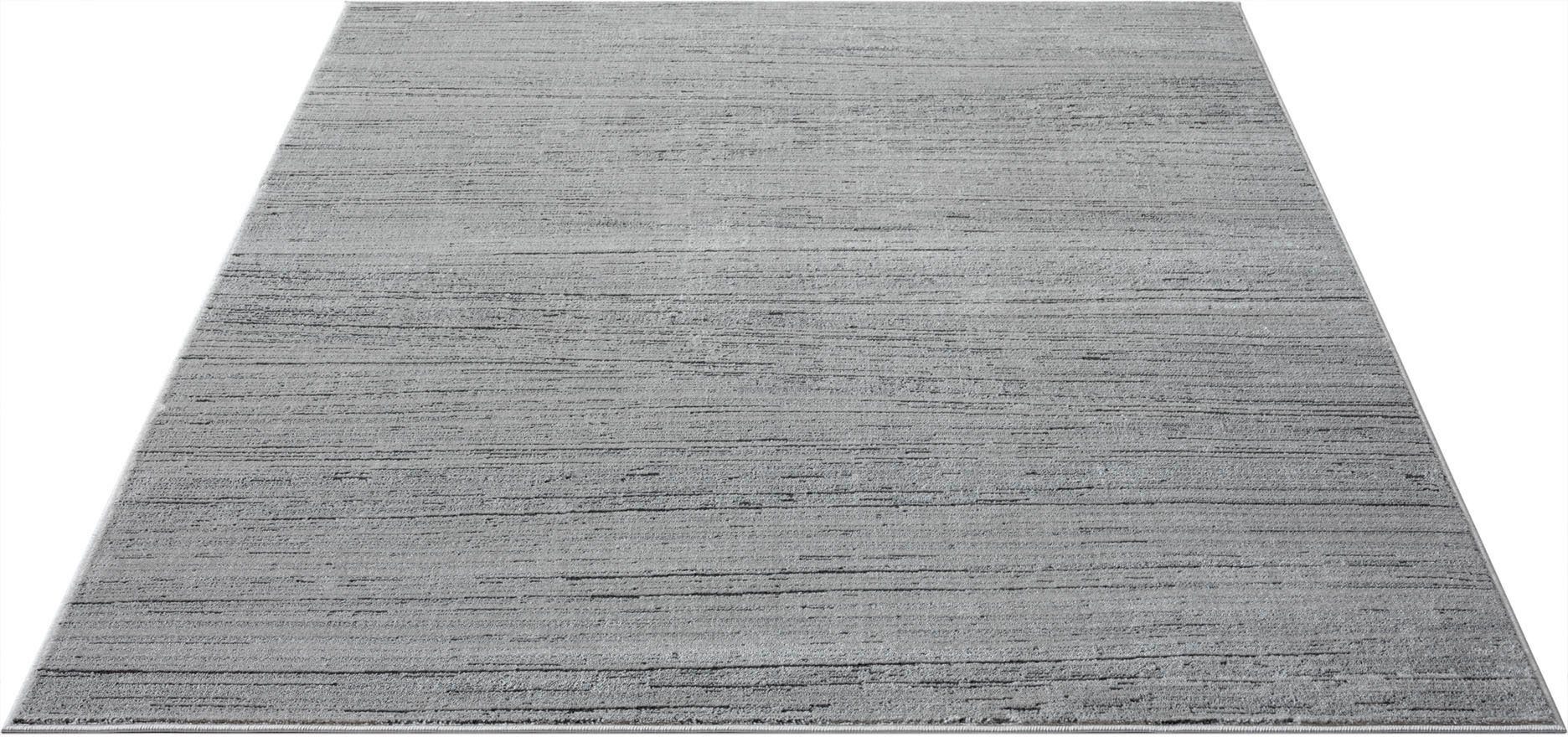 mm, Teppich Schrumpf-Garn-Effekt, Höhe: Qualität Glanz, rechteckig, »Gael«, im dezenter Leonique, 9 grau dichte Vintage-Look,
