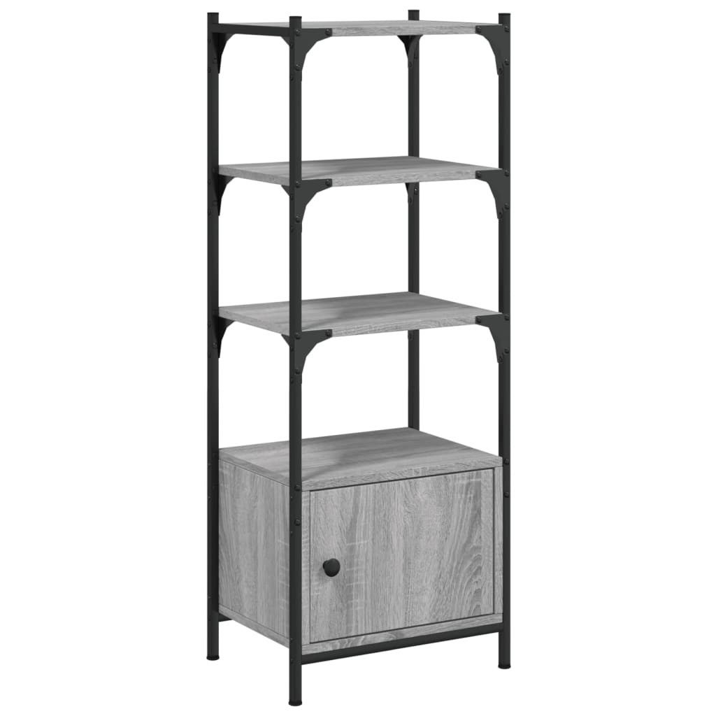 vidaXL Bücherregal Bücherregal 3 Böden Grau Sonoma 41x30x109,5 cm Holzwerkstoff, 1-tlg.
