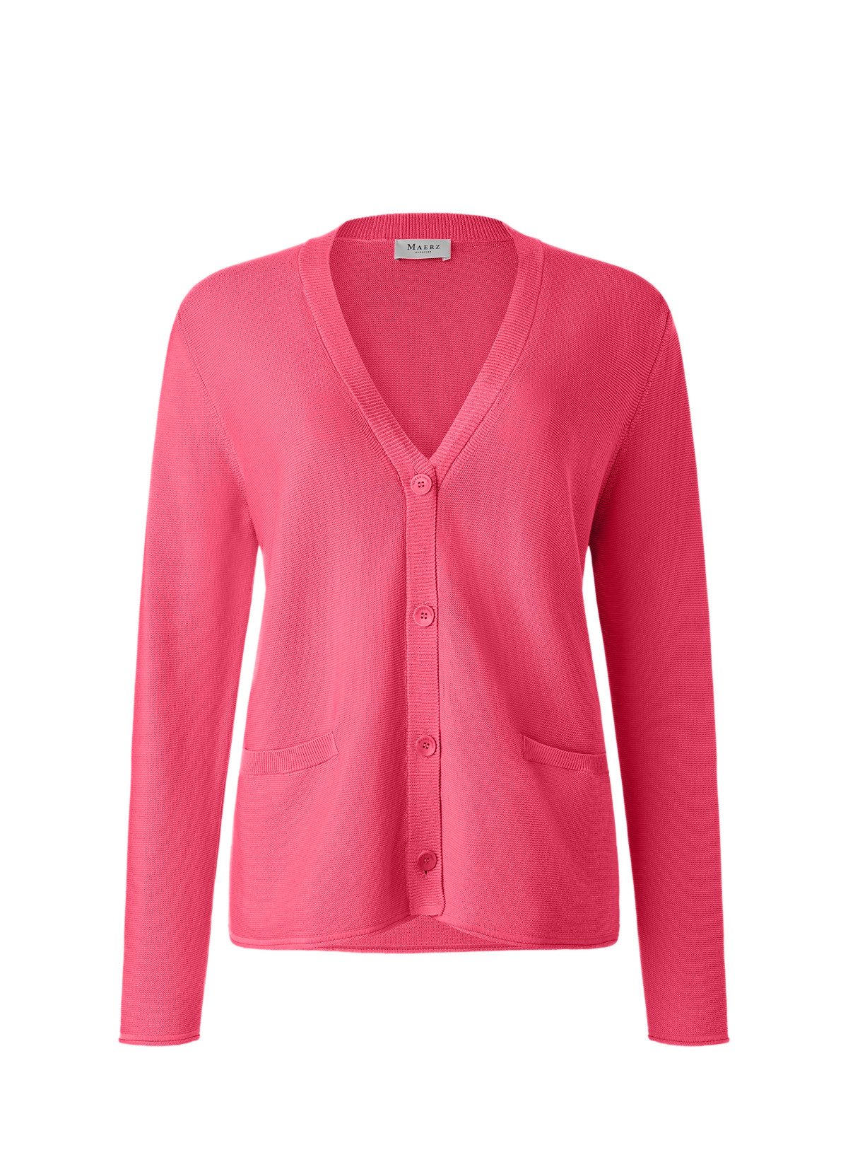 MAERZ Muenchen Strickjacke Strickjacke Knopf 1/1 Arm Hibiscus