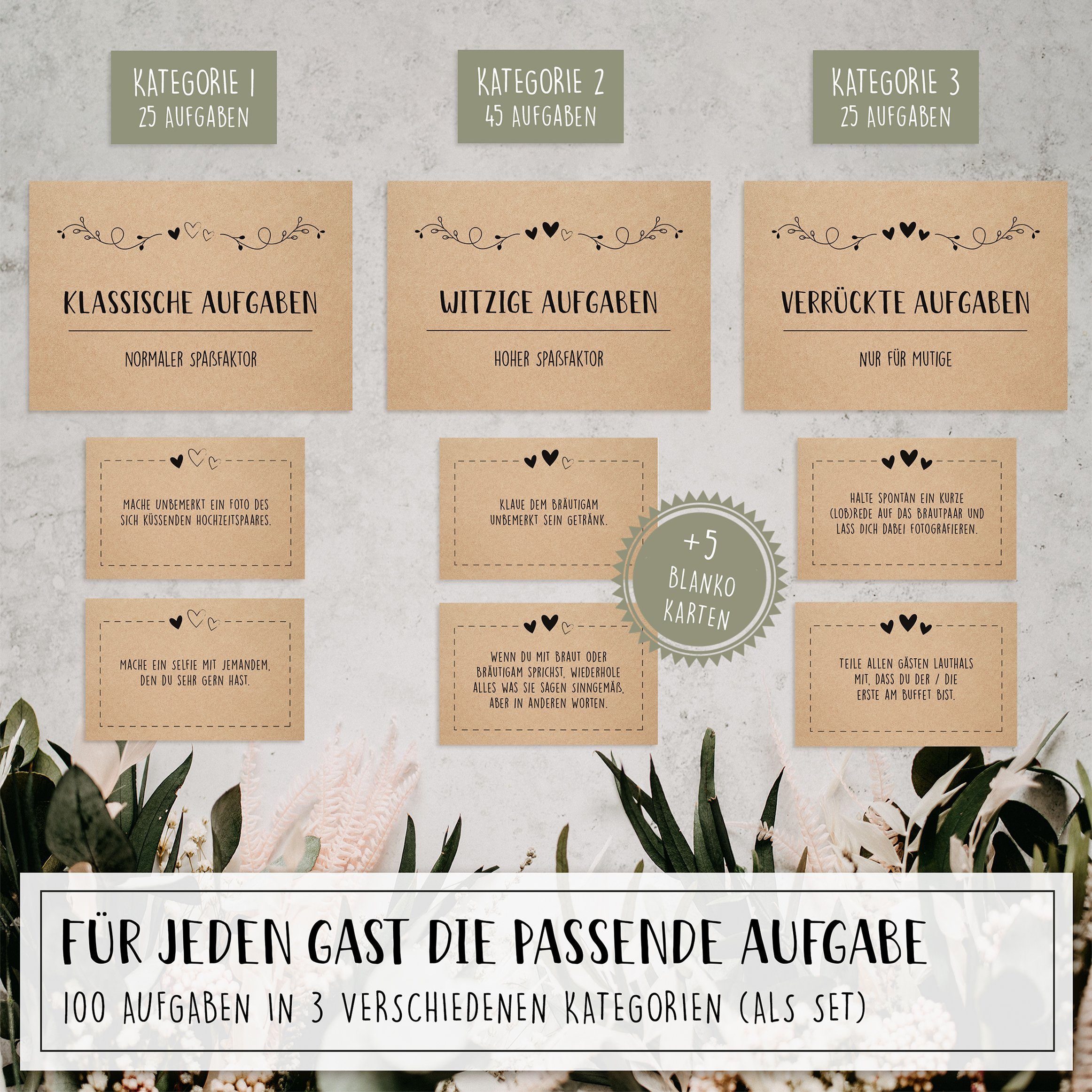 Hochzeitskarte Hochzeitsspiel, Fotospiel, Kreative Dickes Hochzeits Aufgaben Home Papier Karten, Qualitätsdruck 100 Aufgaben, Hyggelig