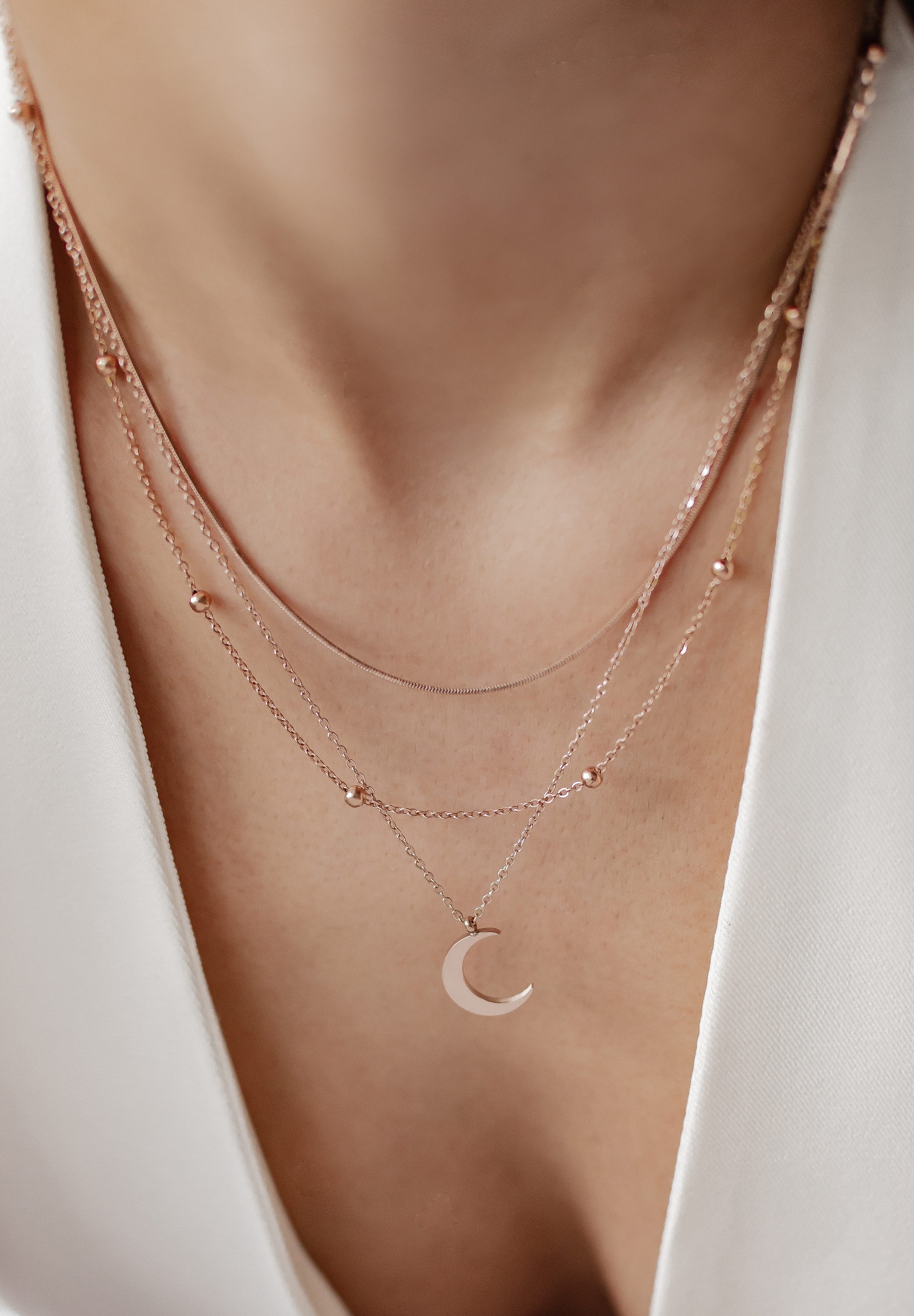 Hey Happiness Collier-Set Damen Layer, 2er günstig online kaufen