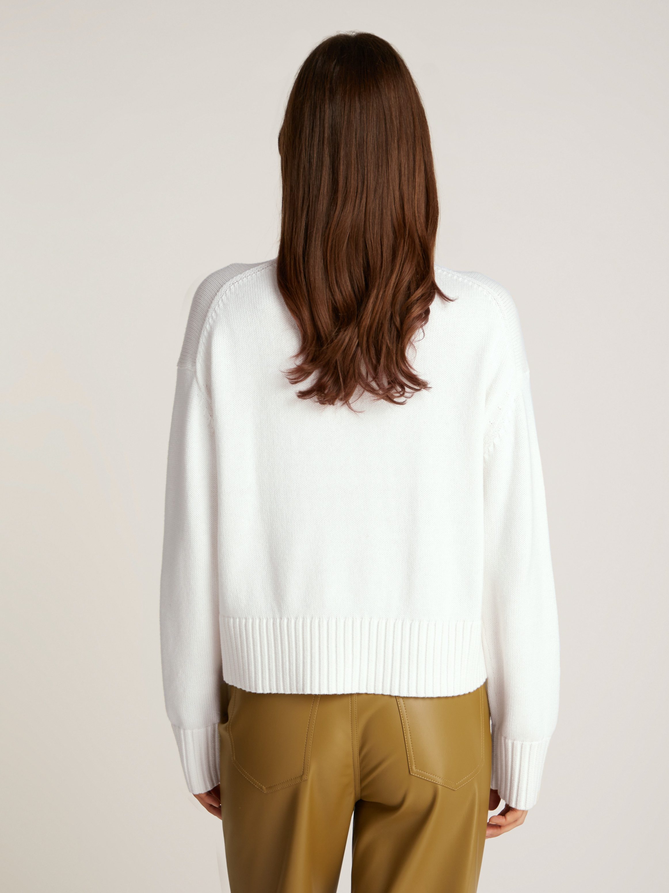 Calvin Klein Jeans Strickpullover LOGO EMBRO SWEATER mit Logostickerei günstig online kaufen