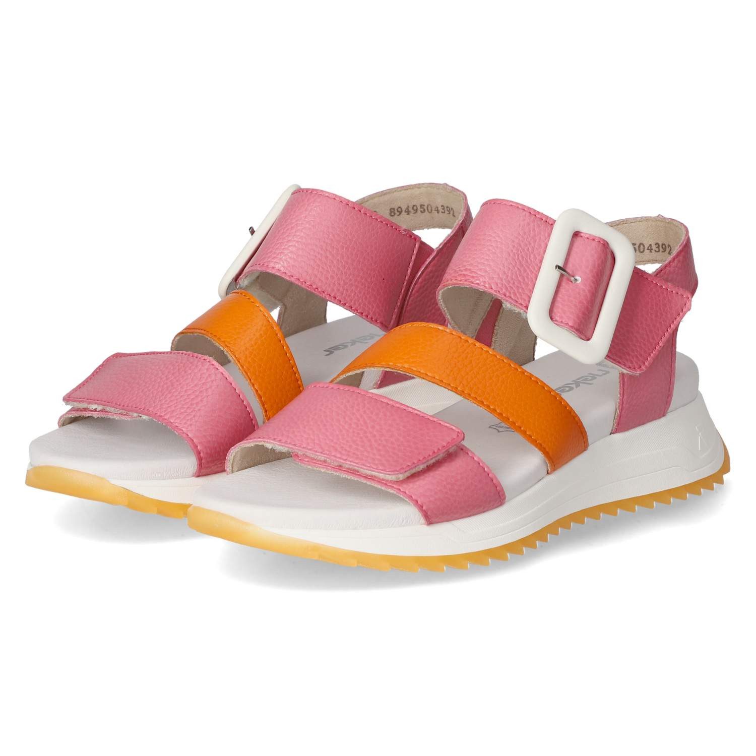 Rieker Rieker W2950-31 Damen Glattleder pink Sandalette