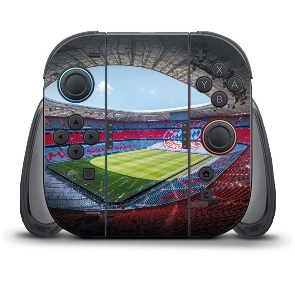 DeinDesign Konsolen-Cover FC Bayern München FCB Stadion Stadion FC Bayern - Color, Nintendo Switch 2 Controller Skin Aufkleber Sticker Folie