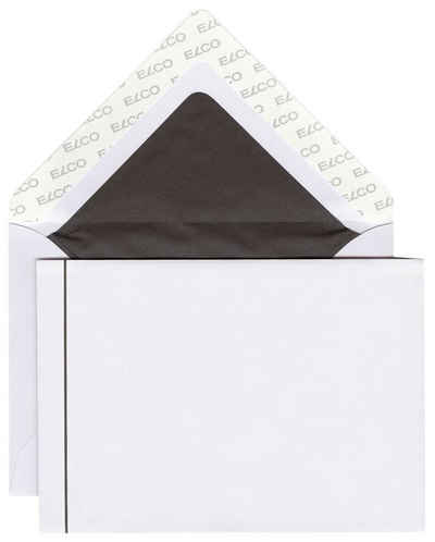 ELCO Briefumschlag Briefumschlag Deuil - C6, hochweiß, gummiert, ohne Fenster, 100 g/qm