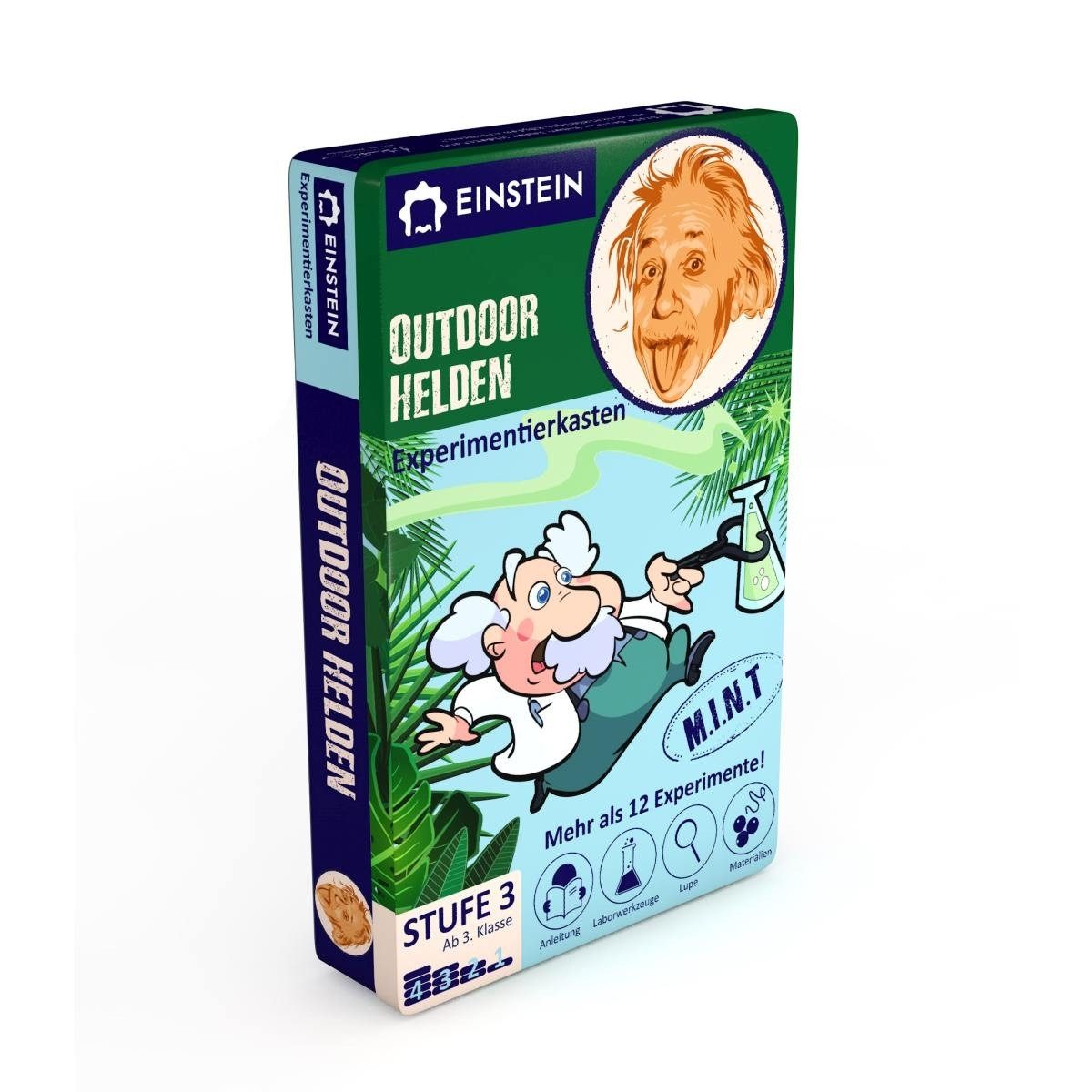 The Purple Cow Experimentierkasten Einstein Outdoor Helden spannende Überlebenstechniken für Kinder, (12 Experimente-tlg)