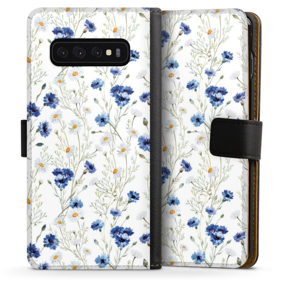 DeinDesign Handyhülle Muster Blume Blumen Flower Pattern 6, Samsung Galaxy S10 Hülle Handy Flip Case Wallet Cover
