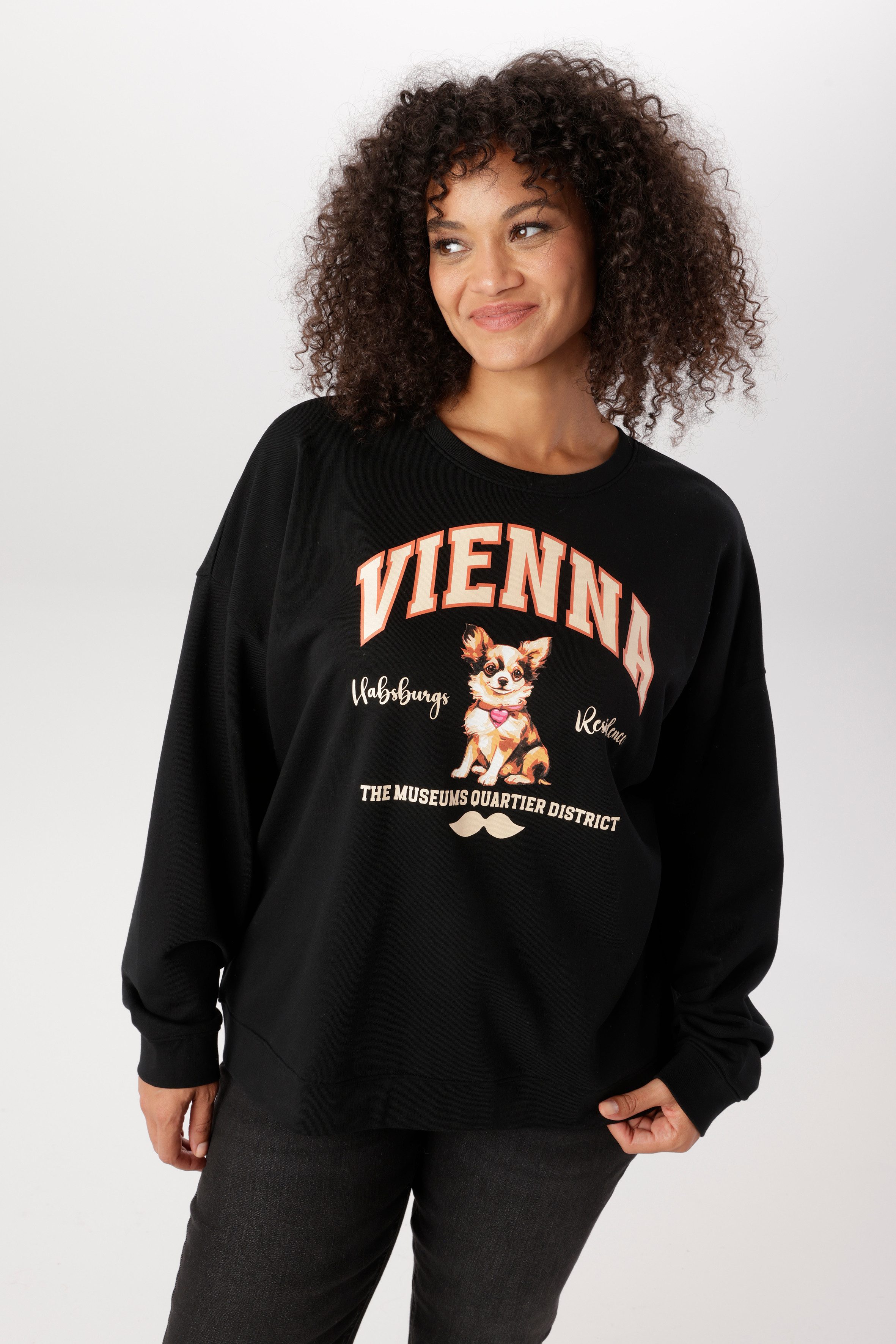 Aniston PLUS Sweatshirt mit süßer Applikation - NEUE KOLLEKTION