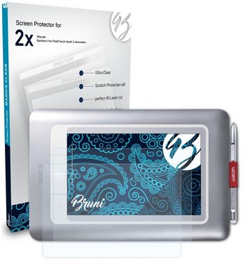 Bruni Schutzfolie für Wacom Bamboo Fun Pen&Touch Small 2.Generation, (2 Folien), praktisch unsichtbar