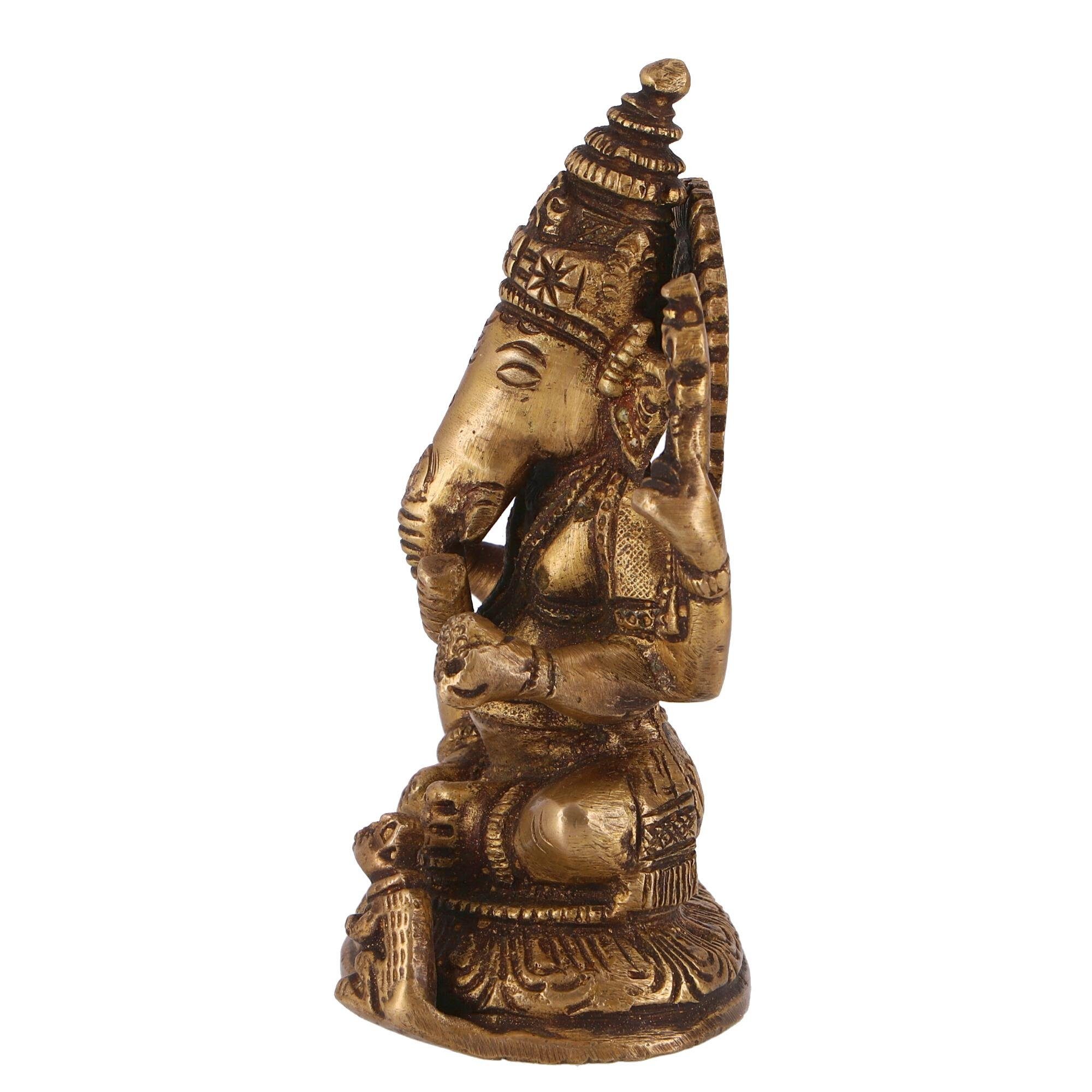 Statue 20 - cm Ganesha Messingfigur Motiv Dekofigur 12 Guru-Shop