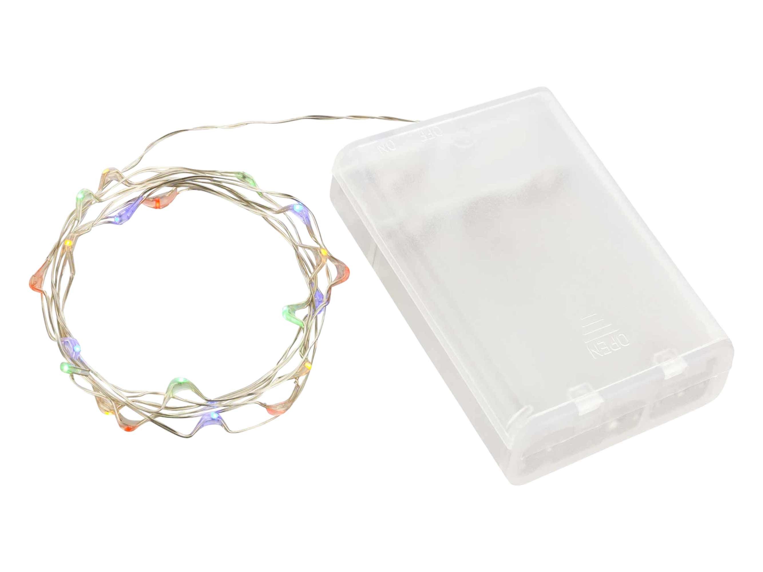 Linder Exclusiv GmbH LED-Lichterkette, Batterie Draht 0,95m 20 Micro LEDs b günstig online kaufen