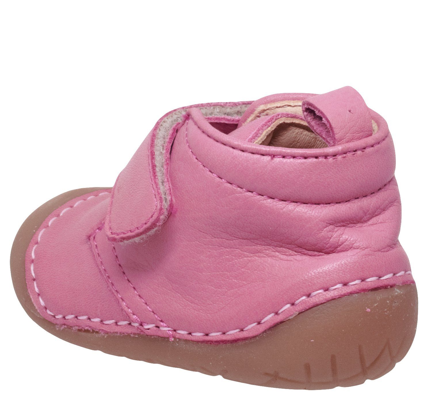 Ocra Ocra 331 Baby Krabbelschuh Pink Leder Klett Lauflernschuhe Mädchen