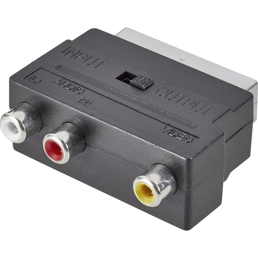 SpeaKa Professional SP-7870340 Cinch / SCART Adapter [3x Cinch-Buchse TV-Adapter