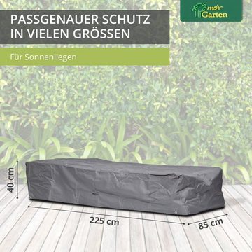 mehr Garten Gartenmöbel-Schutzhülle Premium, Premium Schutzhülle für Sonnenliegen: 225(B)x85(T)x40(H) cm I Robuste