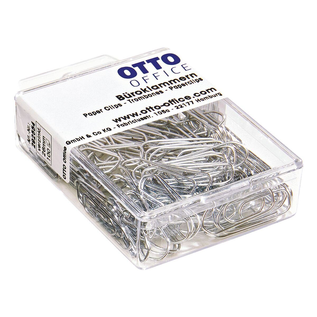 Otto Office Büroklammer, 26 mm, verzinkt, eckig