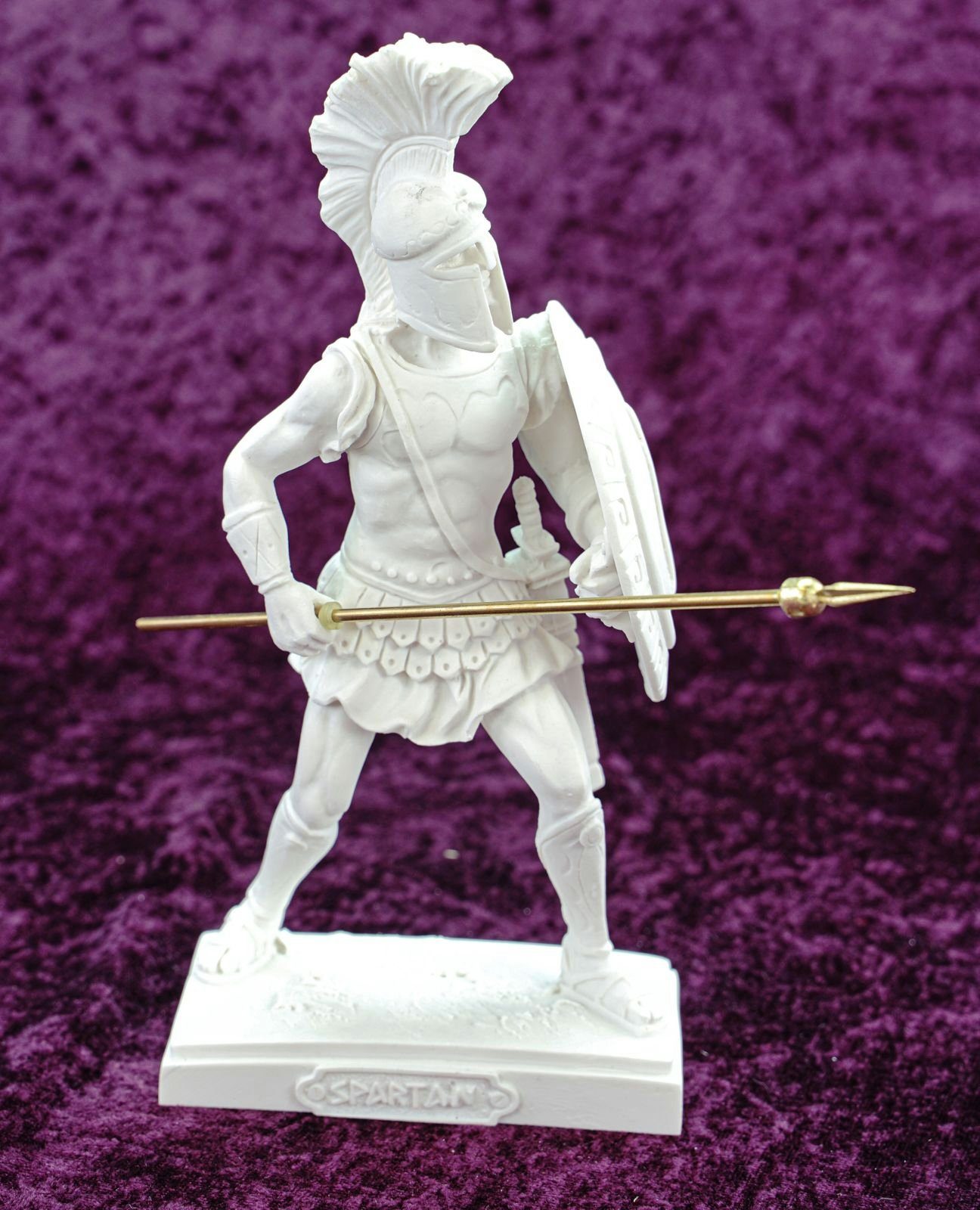 Alabaster 20 Spartan Figur cm Schatzkiste Dekofigur Kremers