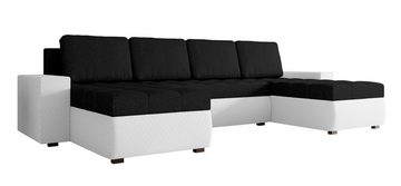 99rooms Wohnlandschaft Amelia, U-Form, Eckcouch, Sofa, Sitzkomfort, mit Bettfunktion, mit Bettkasten, Modern Design