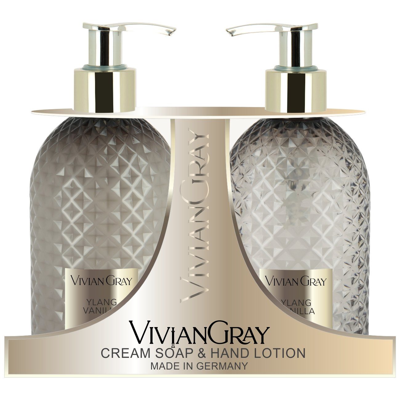 VIVIAN GRAY Hautreinigungs-Set Cremeseife & Hand Lotion Ylang & Vanilla