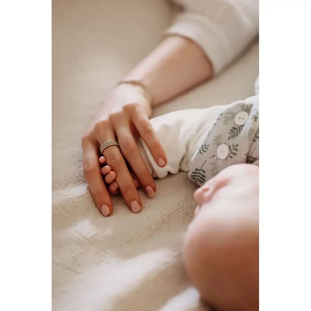 Alvi® Babyschlafsack ALVI Baby-Mäxchen 3tlg. Organic Cotton Drifting Leaves, 68/74 – Bild 3 von 5