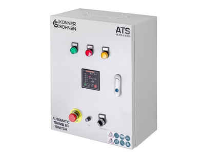 Könner & Söhnen Stromerzeuger KS ATS 4/63HD, (für „Könner & Söhnen“ Diesel-Generatoren, 1-tlg., mit ATS-Anschluss für 1-Phasen 230V- und 3-Phasen), für automatisches Starten und Stoppen des Generators