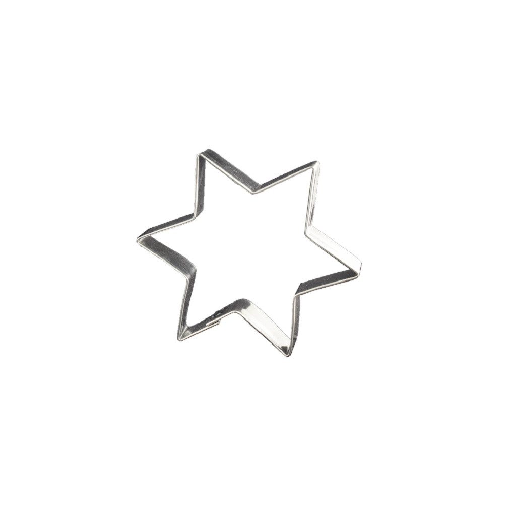 LARES Ausstechform Ausstecher - Stern - ca. 12 cm - aus beständigem Weißblech gefertigt, Weißblech, zum Backen von Keksen, Plätzchen und Lebkuchen - Made in Germany