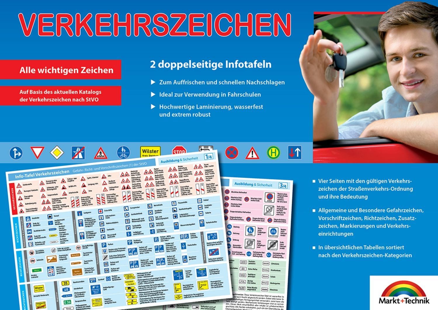 Verkehrszeichen - Aktuelle Übersicht für den Führerschein der wichtigs / Markt+Technik Verlag GmbH