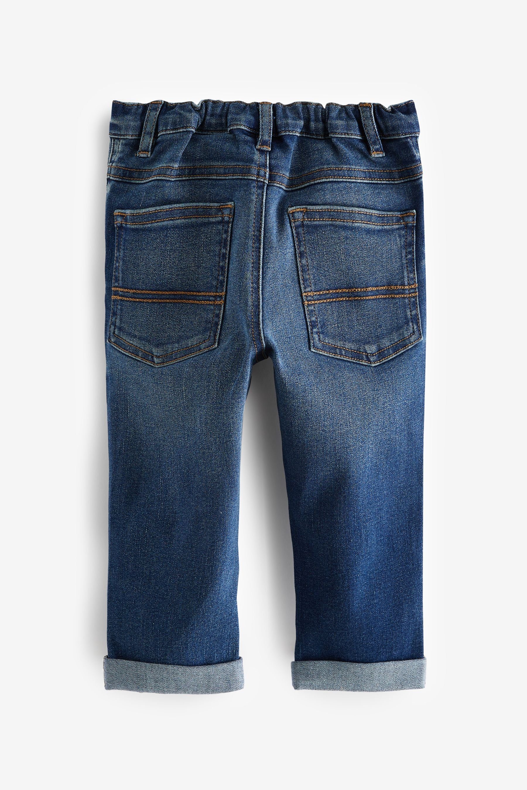 Jeans Denim Blue Next (1-tlg) Stretch-Jeans aus Bequemstretch Mid