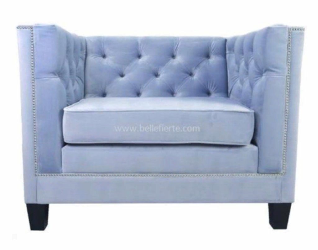 Chesterfield Stoff Chesterfield-Sessel, Neu JVmoebel Textil Möbel Sessel Rosa Wohnzimmer Modern Lila Kreative Blau