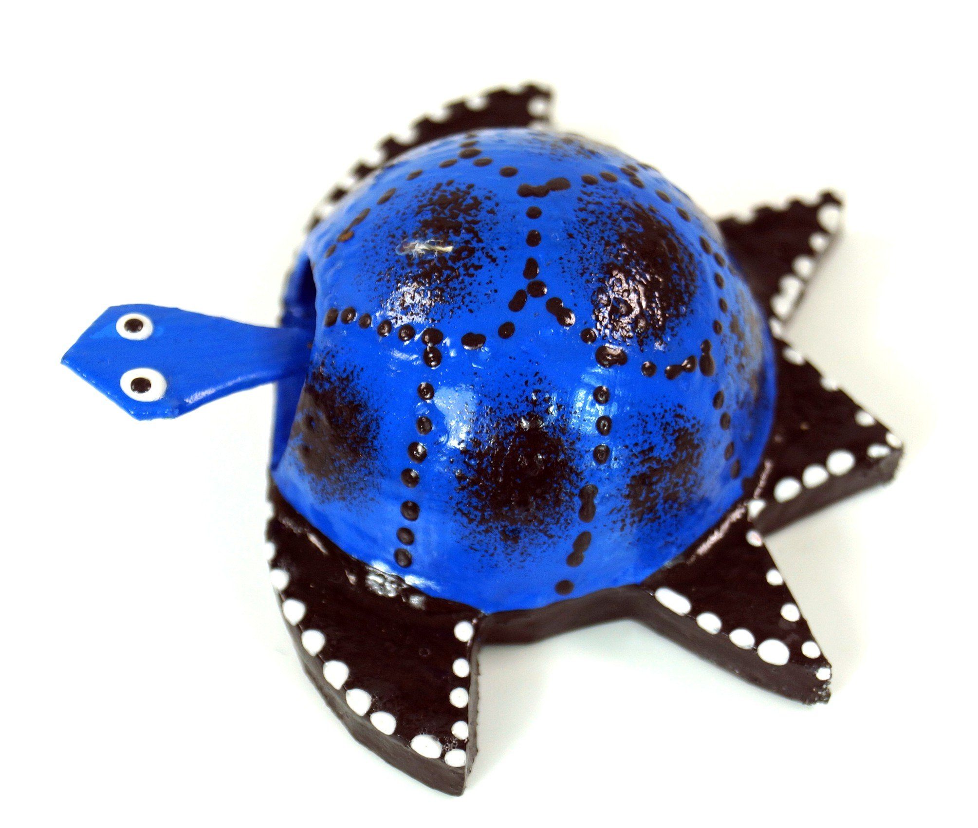 Schildkröte, Guru-Shop blau-blau Tier Wackelkopf Dekofigur Wackeltier