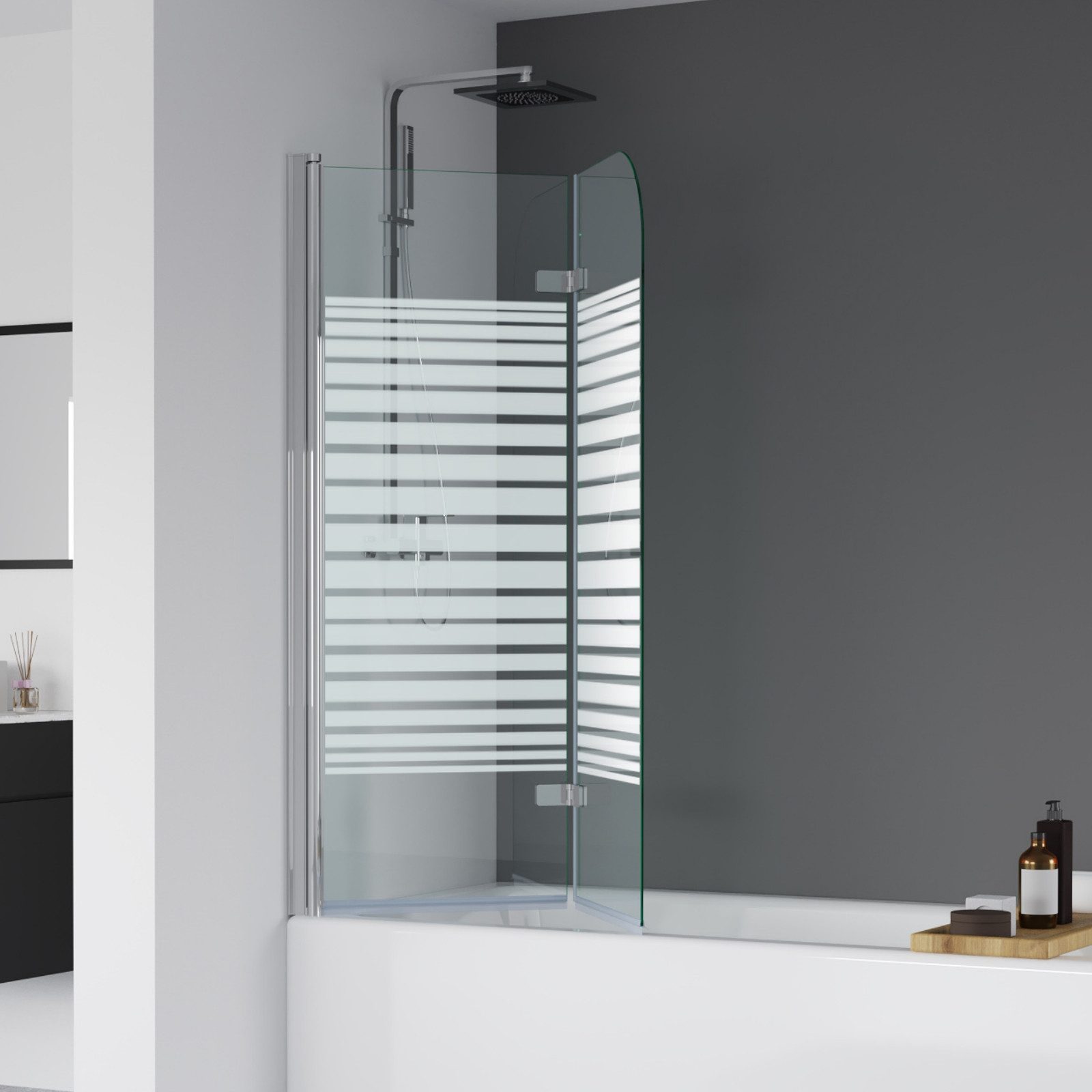 IMPTS Badewannenaufsatz Duschwand für Badewanne Duschabtrennung günstig online kaufen