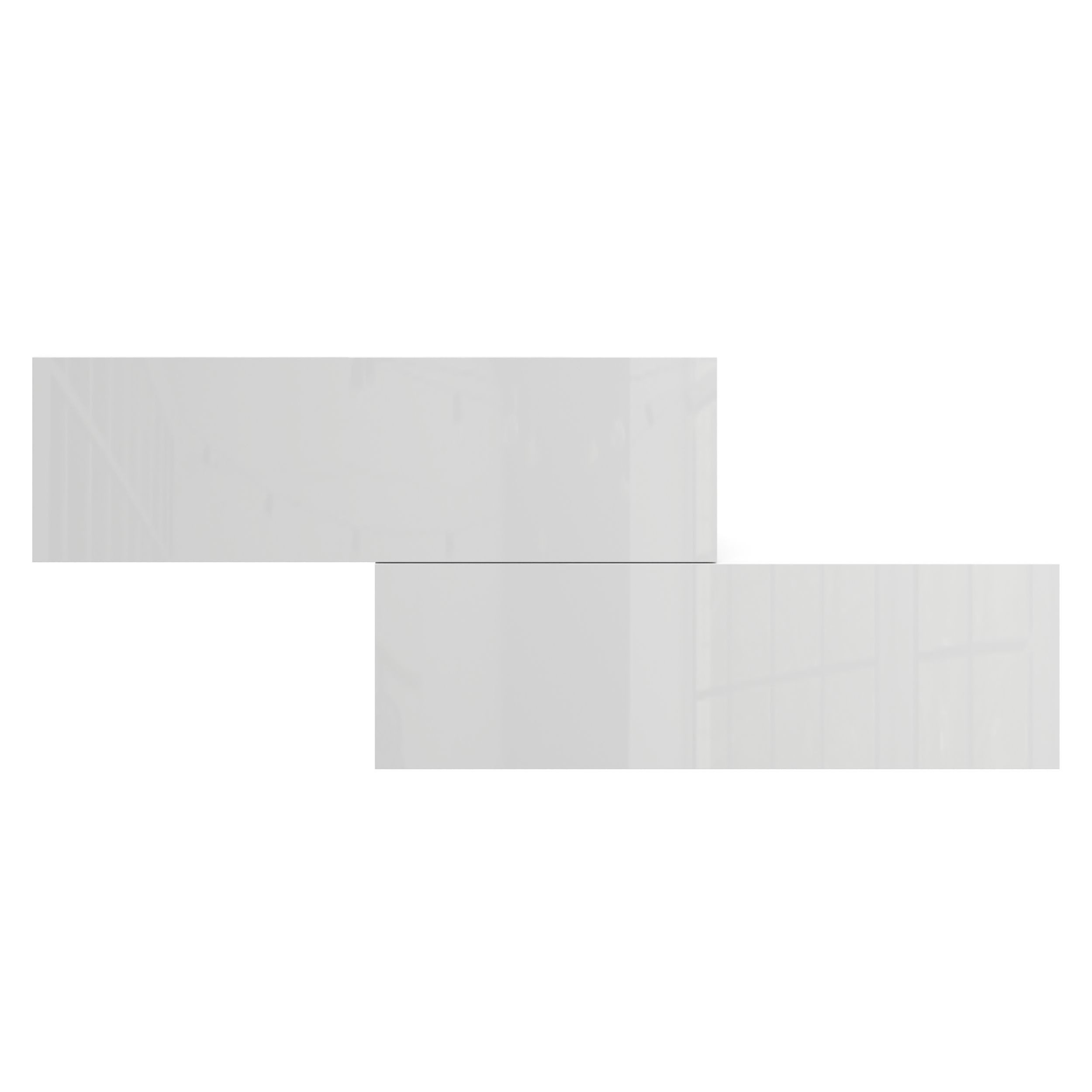 Planetmöbel Garderoben-Set 2x Hängeschrank WEST 100 cm weiß, (Garderobensch günstig online kaufen