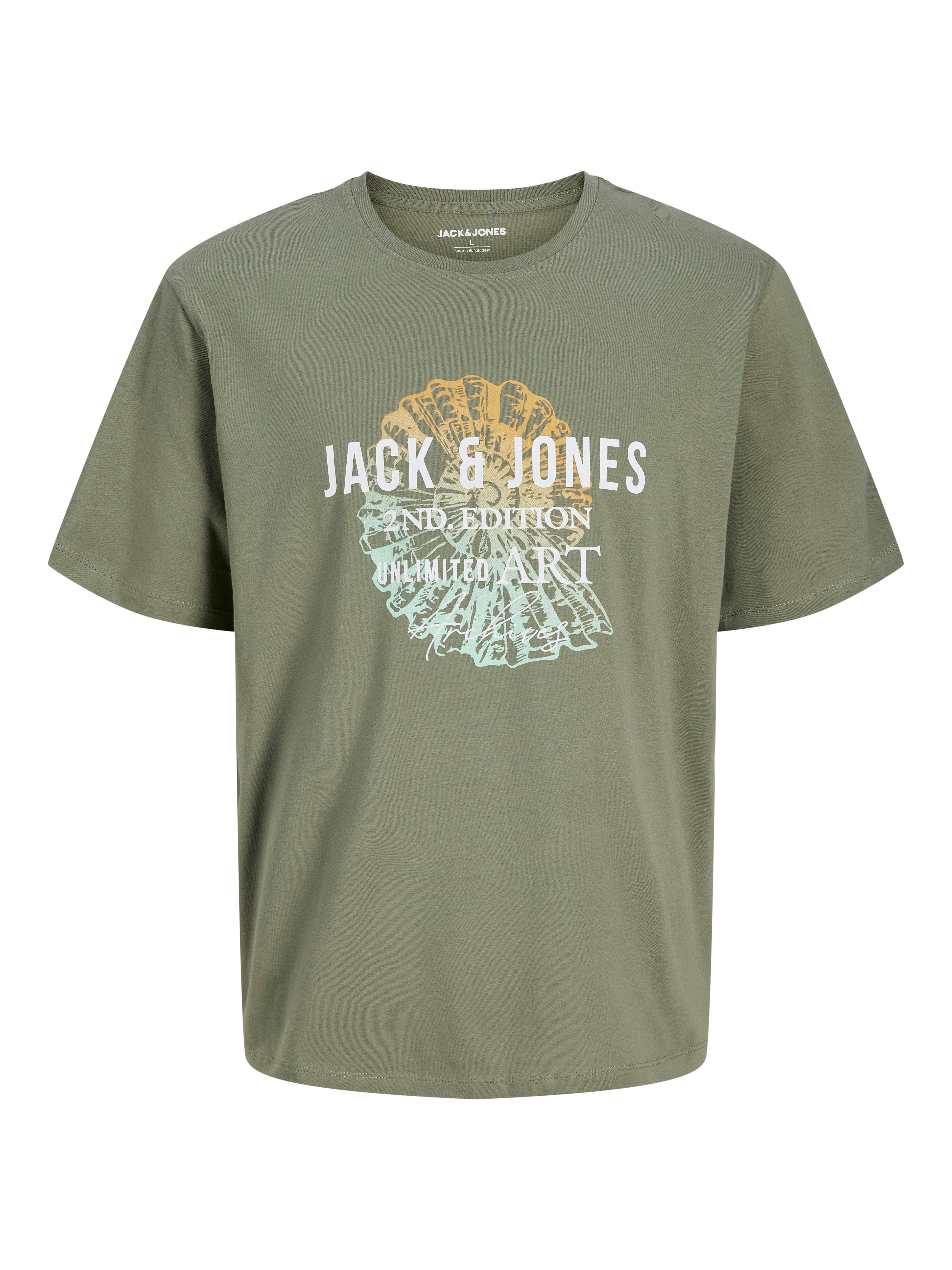 Jack & Jones PlusSize Rundhalsshirt JJGRADIENT PRINT TEE SS CREW NECK PLS