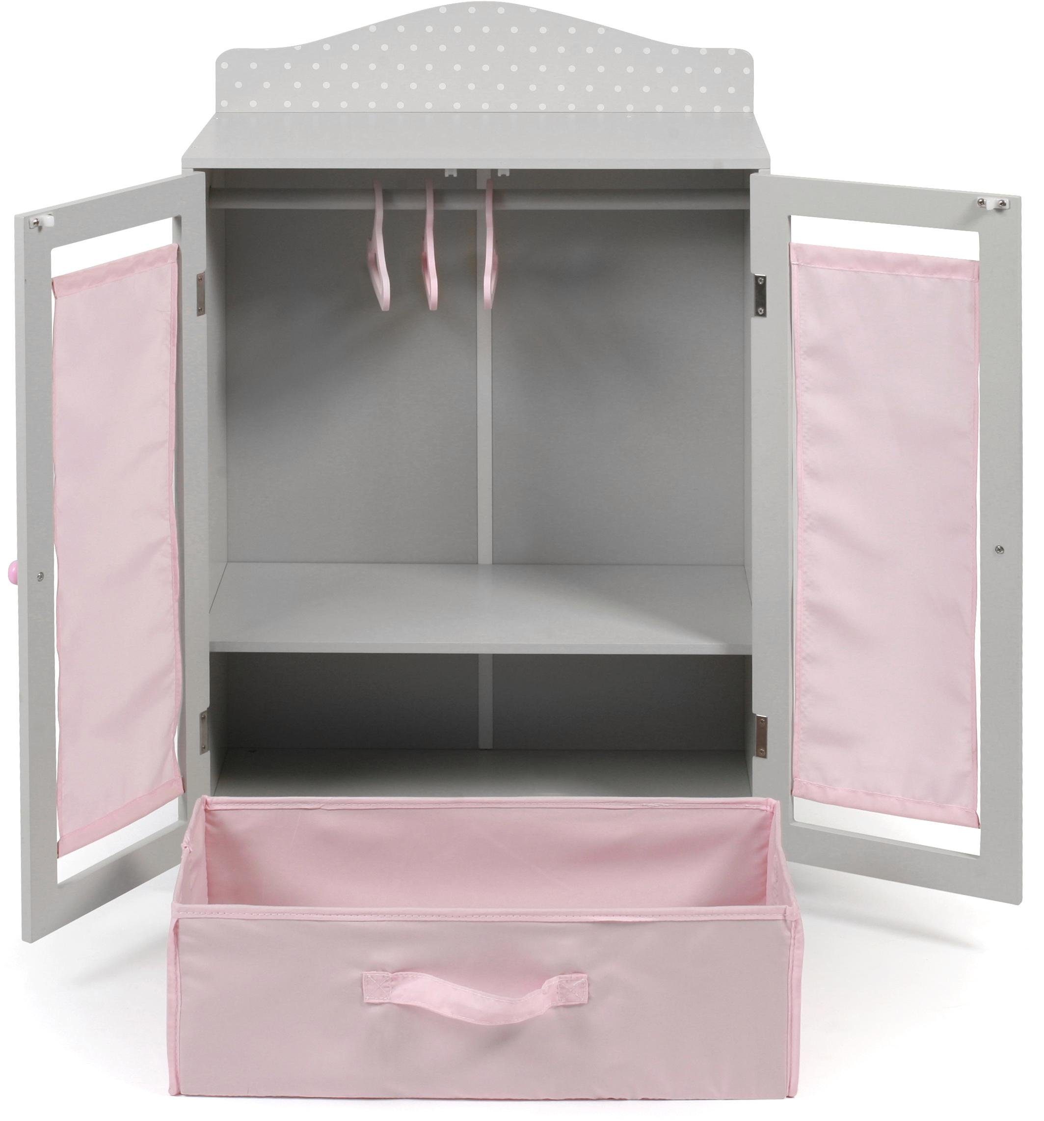 CHIC2000 Puppenkleiderschrank Puntos, grey