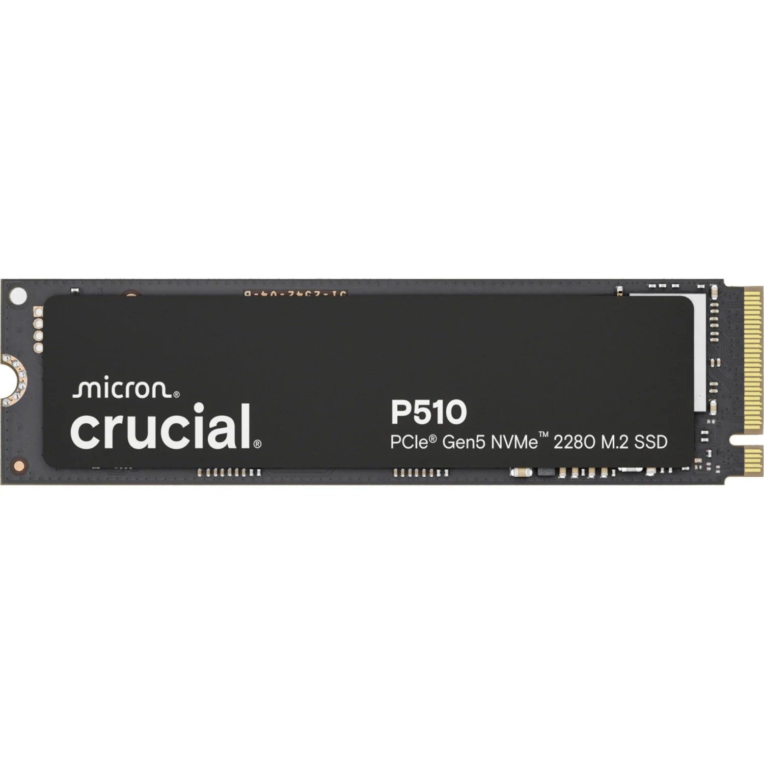 Crucial P510 1TB M.2 2280 NVMe SSD 1000GB interne SSD (1 TB) M.2" 11000 MB/S Lesegeschwindigkeit, 9500 MB/S Schreibgeschwindigkeit, PCIe Gen5 x4, NVMe 2.0, Micron 3D NAND, M.2 2280