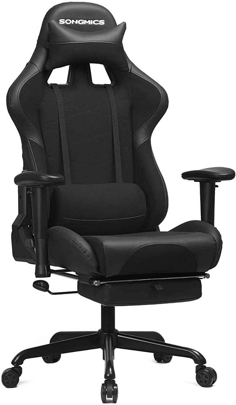 SONGMICS Gaming-Stuhl »Bürostuhl«, höhenverstellbare Armlehnen, atmungsaktives Meshgewebe, Home Office