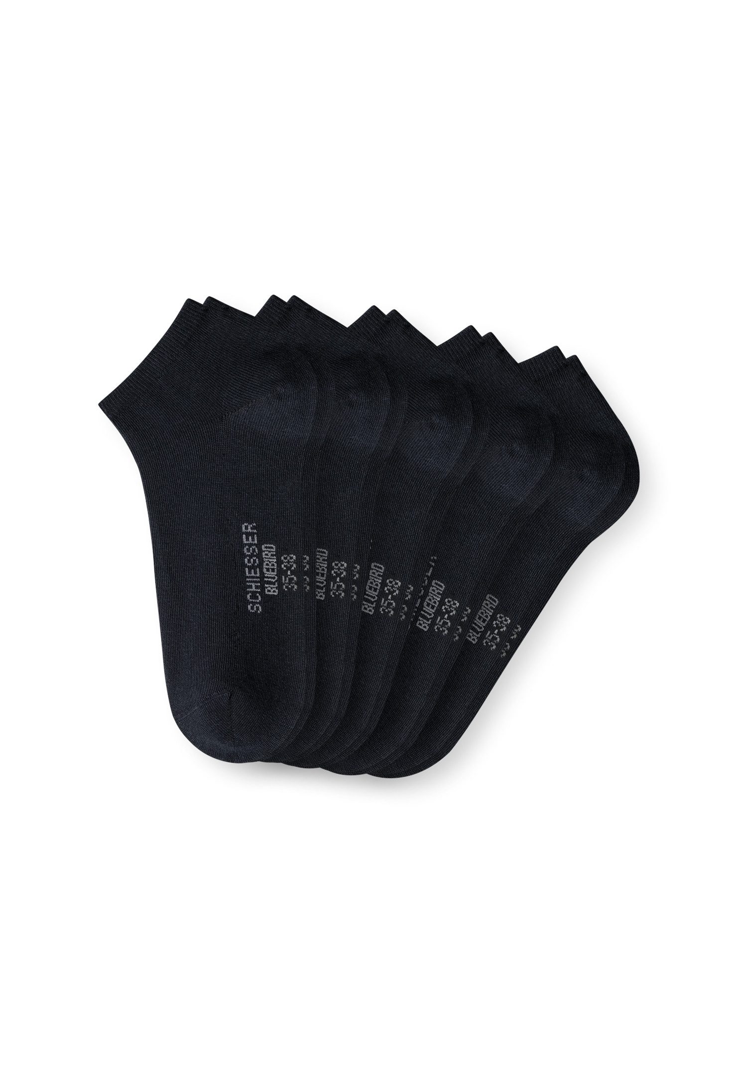 Schiesser Sneakersocken Bluebird (5-Paar, 5 Paar) mit extra softem Bund