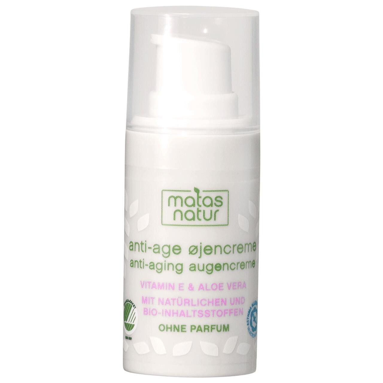 Matas Augencreme Natur Anti-Aging Augencreme, für empfindliche Augenpartie