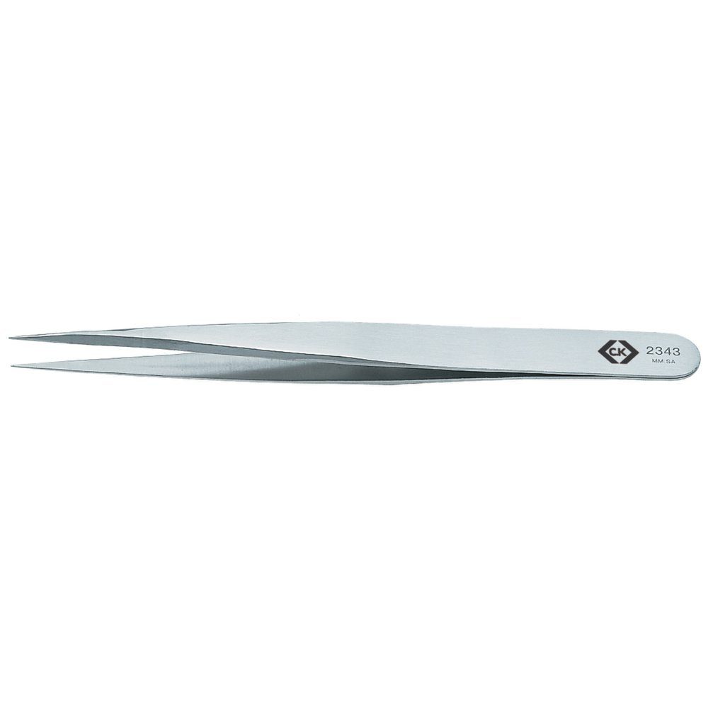 C.K Pinzette C.K T2343 Präzisionspinzette MM SA Spitz, fein 130 mm