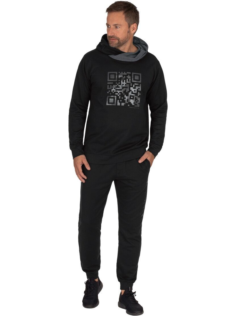 Trigema TRIGEMA Sweatshirt QR-Code-Motiv mit Set Homewear