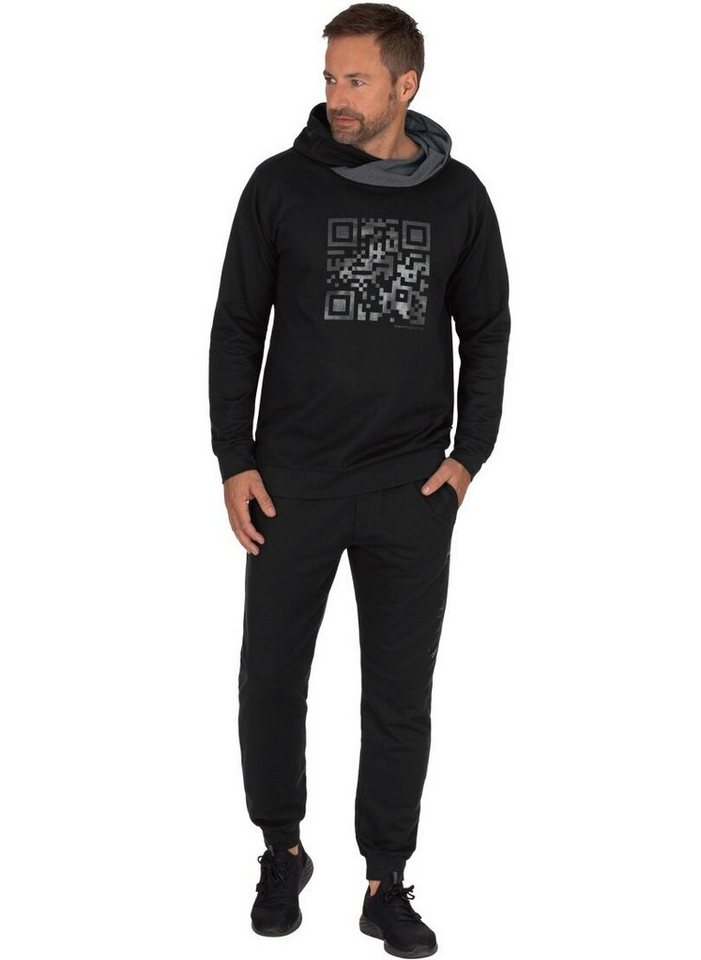 Trigema Sweatshirt TRIGEMA Homewear Set mit QR-Code-Motiv