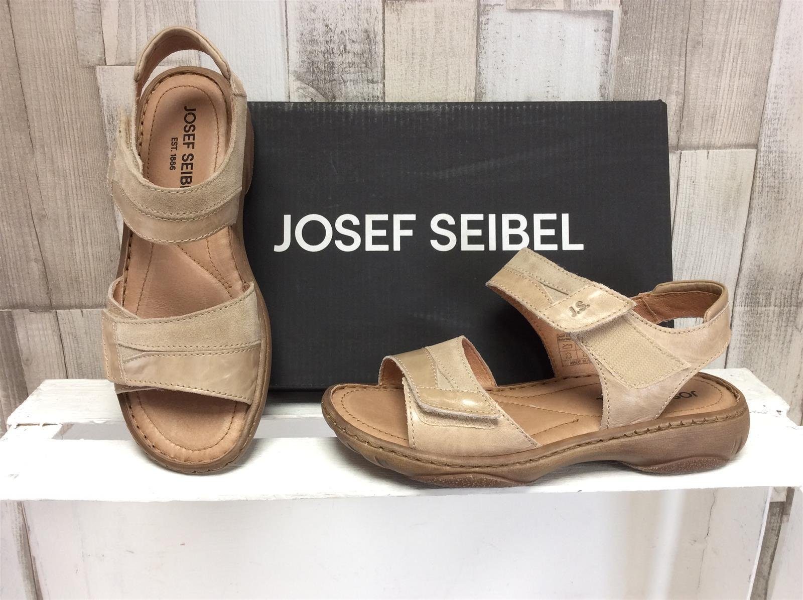 Josef Seibel Josef Seibel Damen Sandalette beige Klett-Sandale