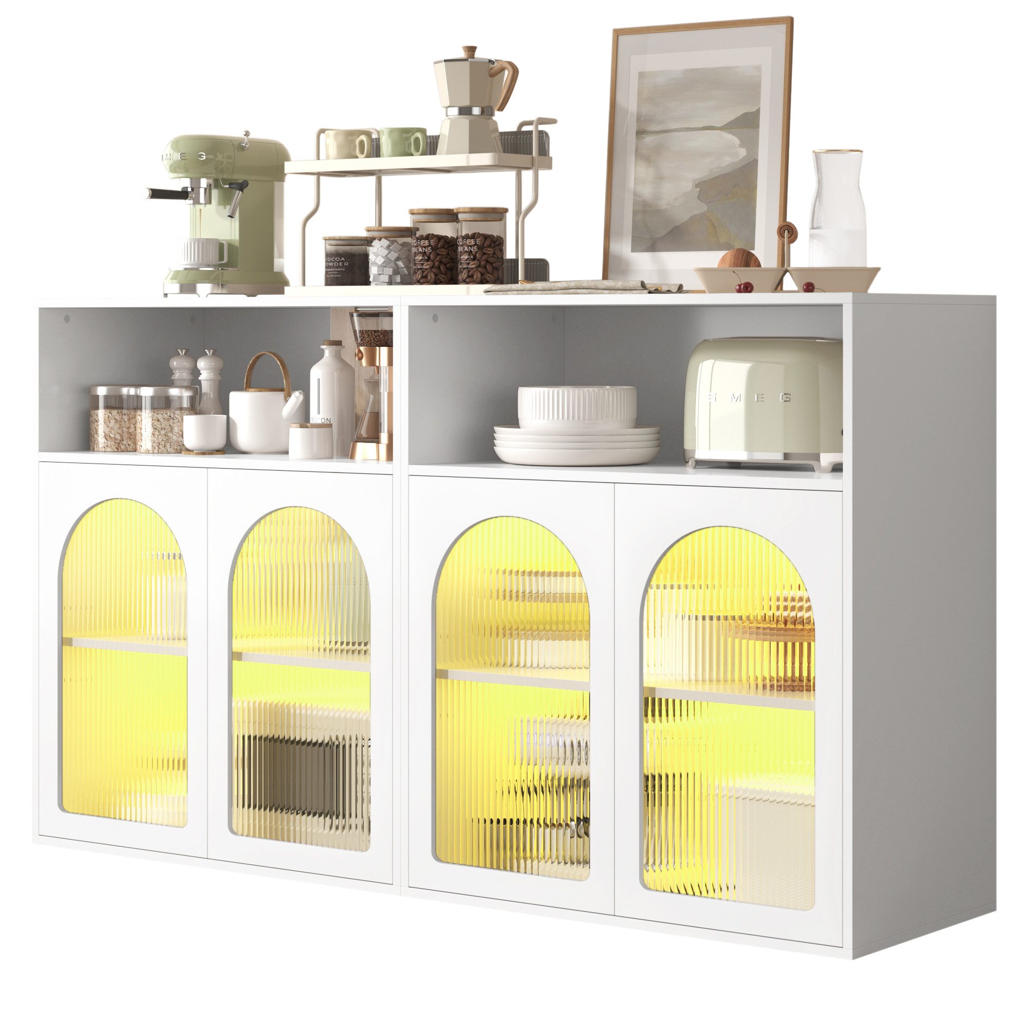 Flieks Sideboard (Set, 2 St., 140x35x90 günstig online kaufen