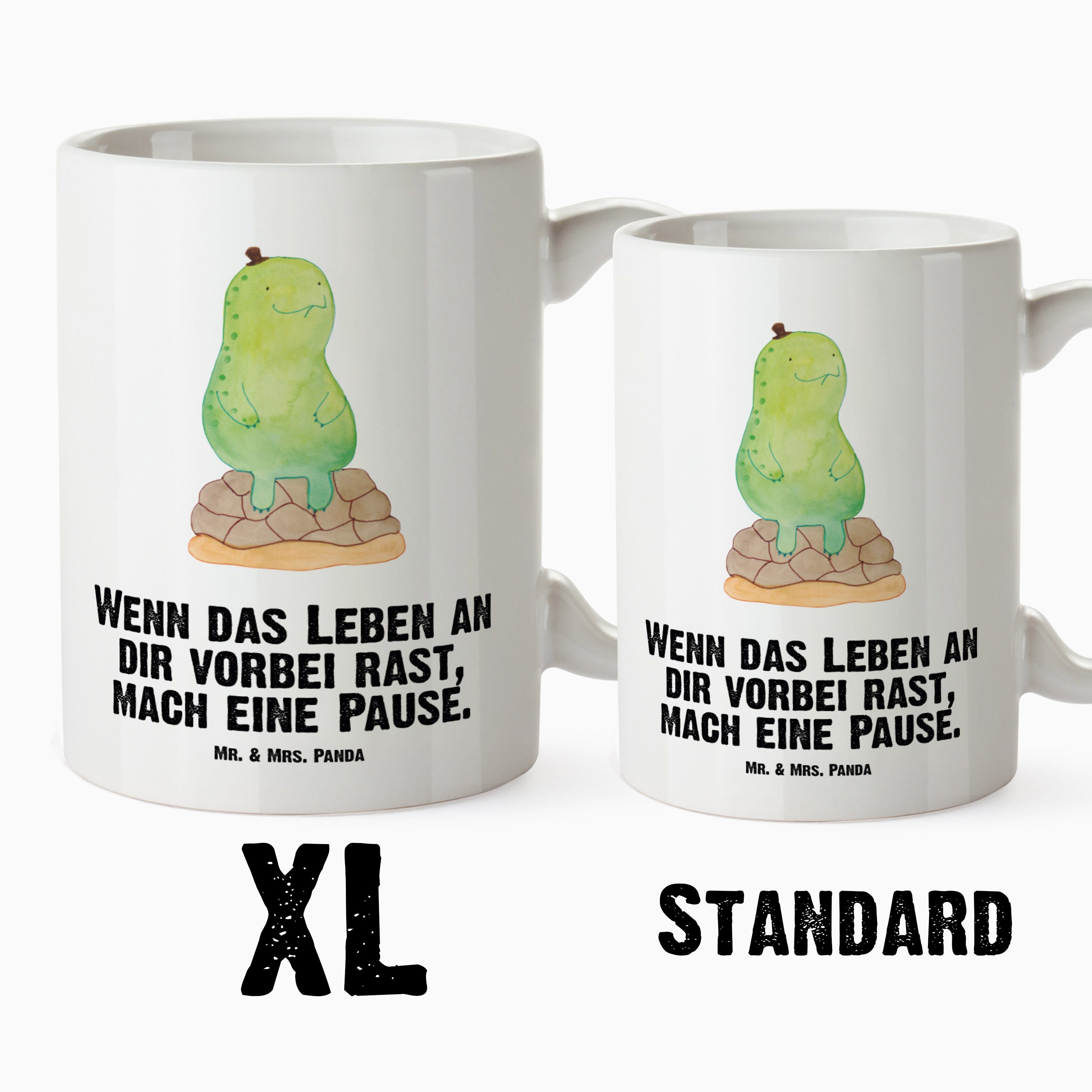 XL XL XL Tasse Geschenk, Becher, Jumbo, pausiert Schildkröte Mr. - Panda Weiß & Mrs. Keramik - Teetasse, Tasse