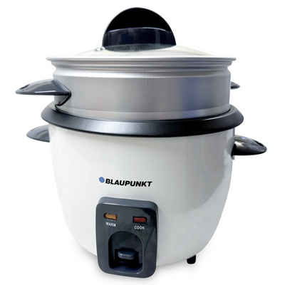 Blaupunkt Reiskocher MEN694 Reiskocher Groß Reisgarer 2,8 L, 3in1 Multikocher elektrisch, 1000,00 W, Dampfgarer, Cooker, Steamer, Dämpfer, Risottokocher, Gemüsegarer