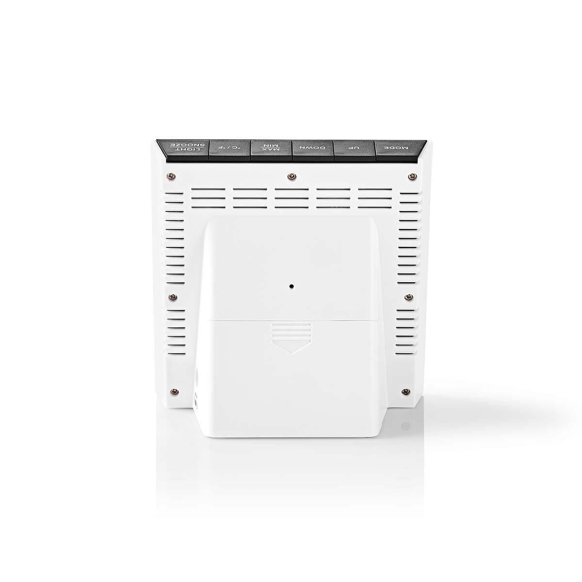 Nedis WEST404BK Wetterstation (Inneneinheit Außensensor Adapter Kurzanleitung, Innen- und Außensensor, Wettervorhersage, Weckfunktion, LED Display)